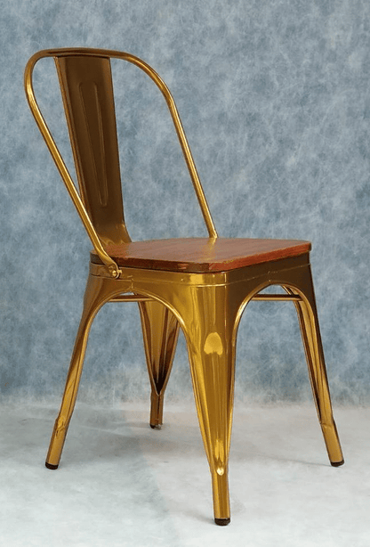 Silla Tolix Wood (con Asiento de Madera)