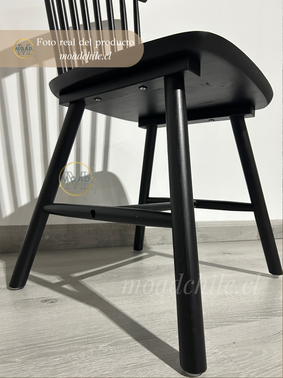 Silla Windsor Madera Natural / Negra