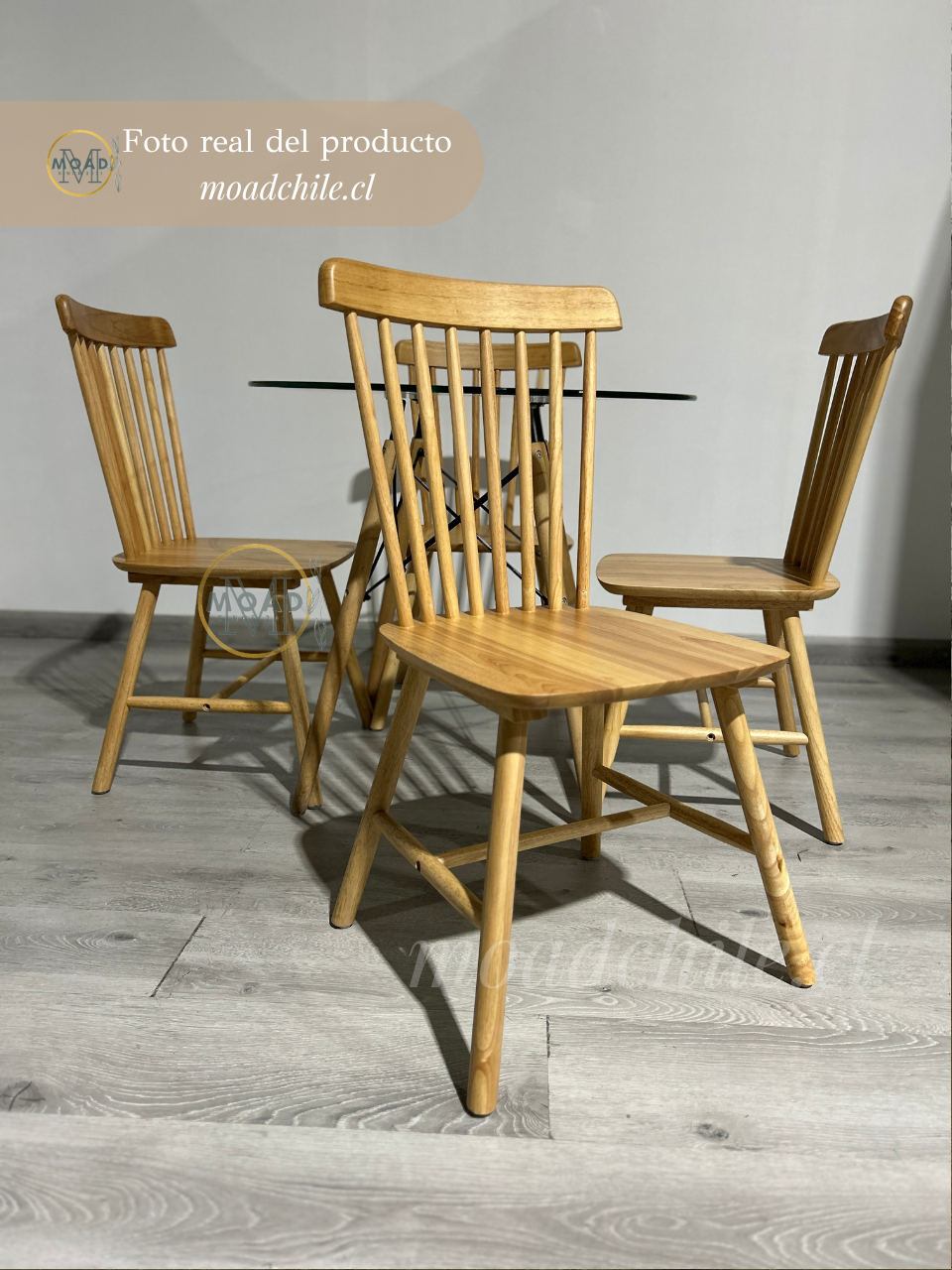Comedor Alpes Redondo Windsor Madera 4P