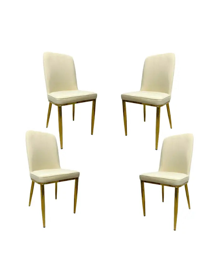Pack x4 Silla Eleganc Gold