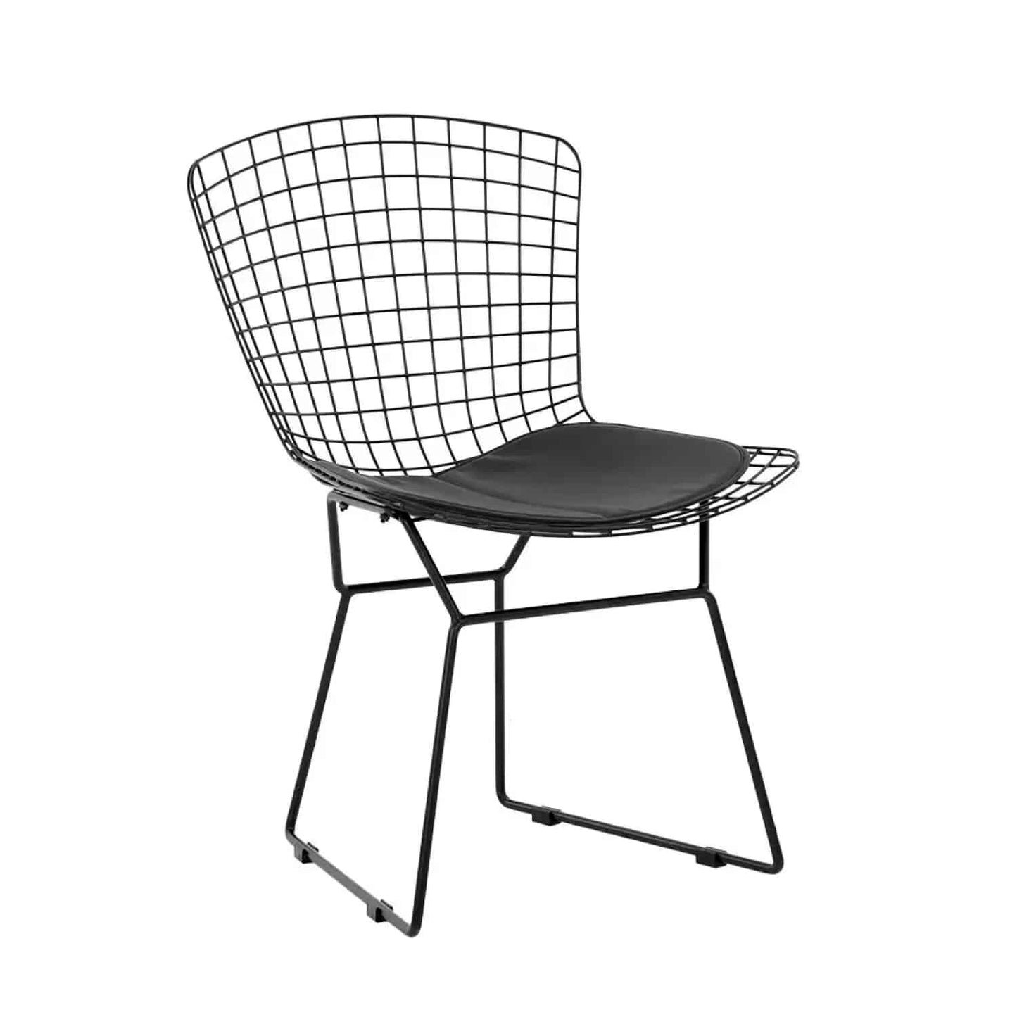 Silla Bertoia metal de terraza living comedor acolchada