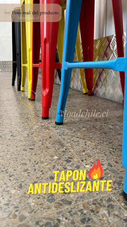 Taburete Tolix Madera Clara (66cm)