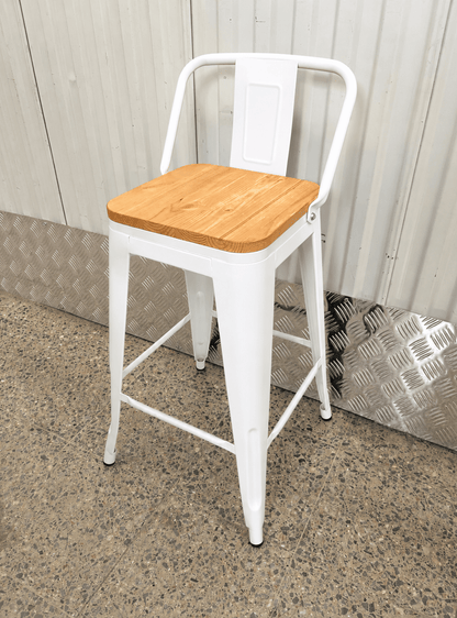 Taburete Tolix Madera Clara (66cm)
