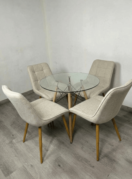 Comedor Redondo Capitone Arpillera Eames