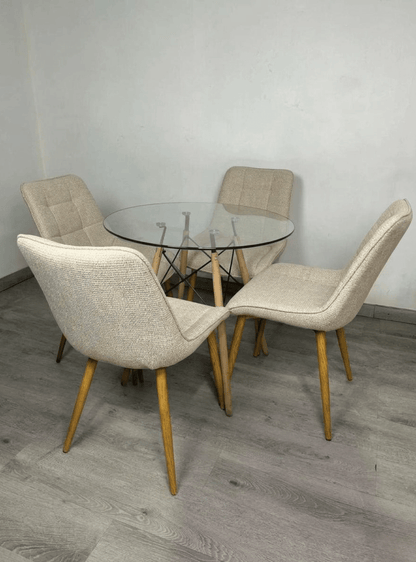Comedor Redondo Capitone Arpillera Eames