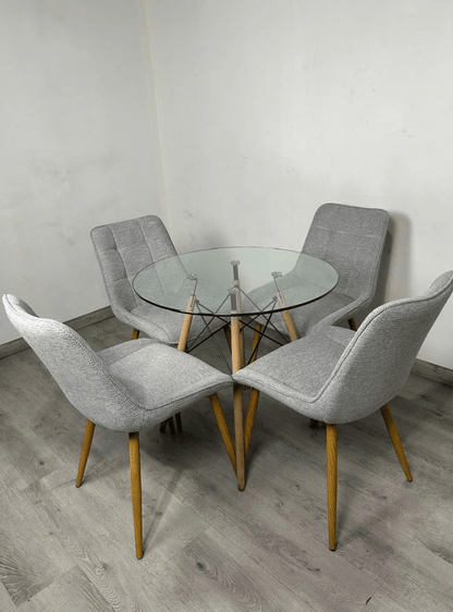 Comedor Redondo Capitone Arpillera Eames