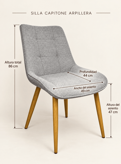 Silla Capitone Arpillera
