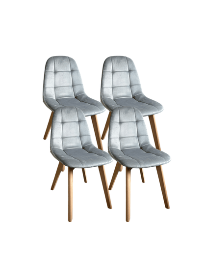 Pack 4 Silla Capitoné Terciopelo