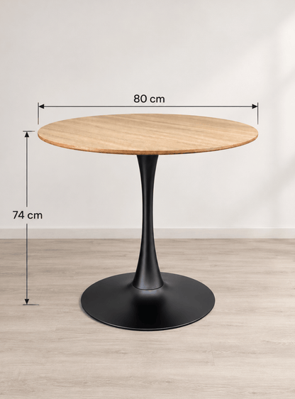 Mesa de Comedor Tulip Madera 80cm