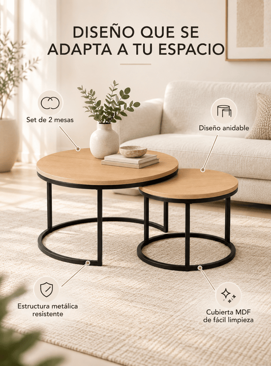 Mesa de Centro Nido Madera