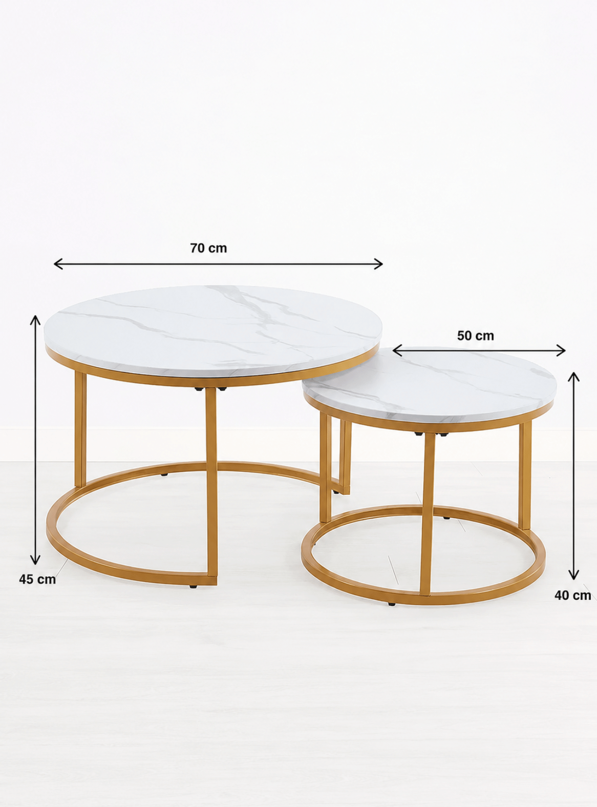 Mesa de Centro Nido Simil Mármol