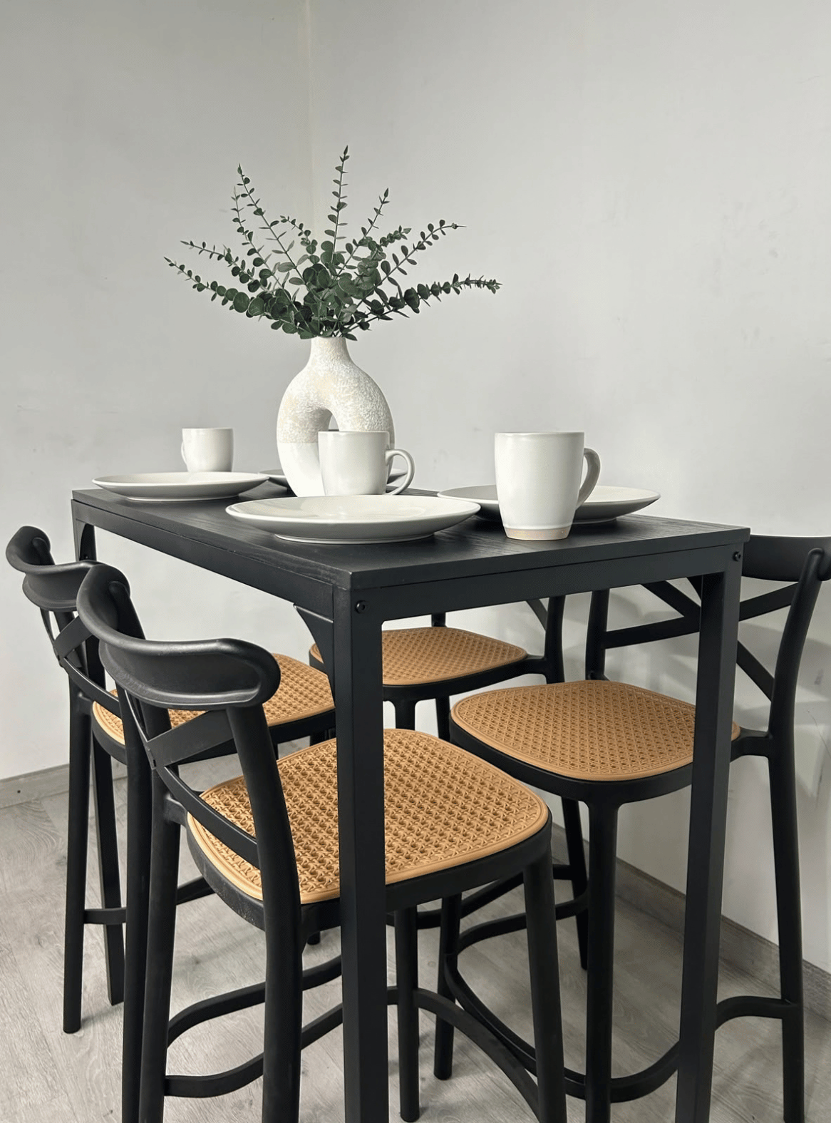 Mesa de Bar Rectangular Negra