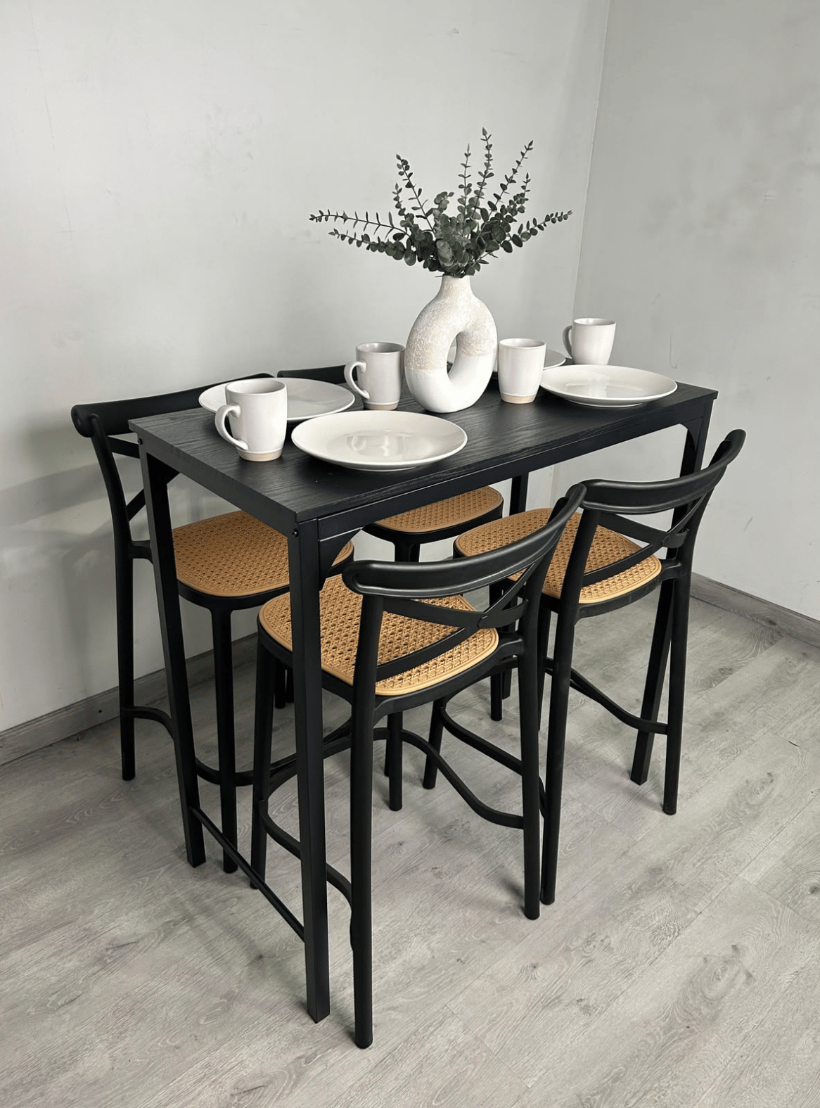 Mesa de Bar Rectangular Negra