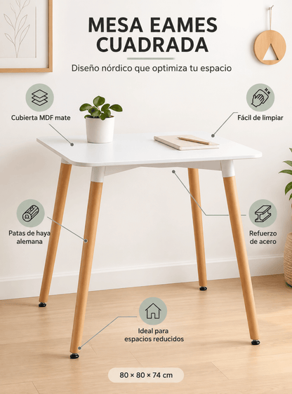 Mesa Eames Cuadrada