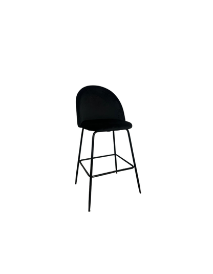 Taburete Tokio Terciopelo 66cm Patas Negras