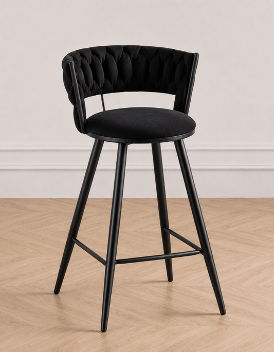 Taburete Queen Black 66 cm