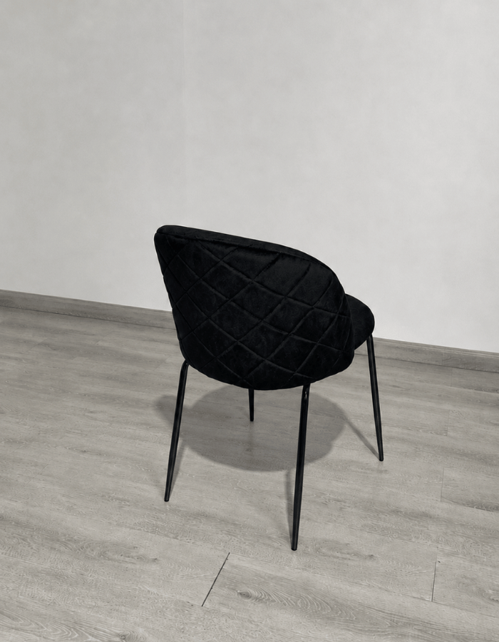 Comedor Cross Redondo Gabrielle Stone Black 4P