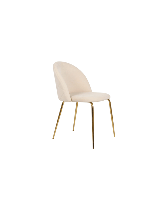 Silla Gabrielle Terciopelo - Patas Doradas