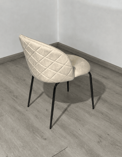 Comedor Cross Redondo Gabrielle Stone Black 4P
