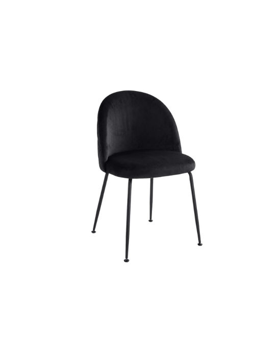 Silla Gabrielle Terciopelo - Patas negras