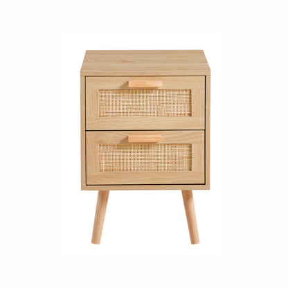 Velador Eames Mesh Doble - Madera clara