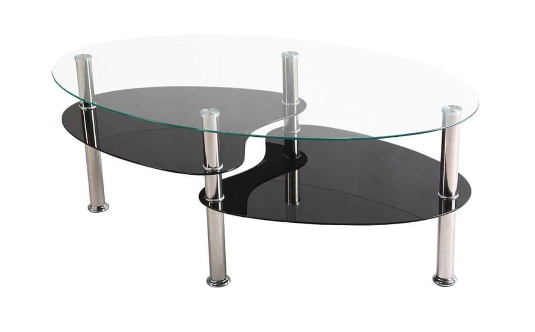 Mesa de Centro Elipse Vidrio