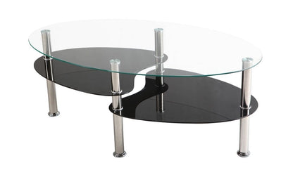 Mesa de Centro Elipse Vidrio