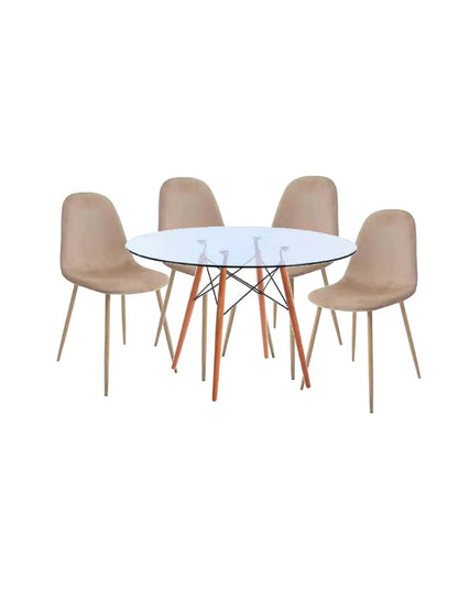Comedor Redondo Paris Terciopelo 80cm