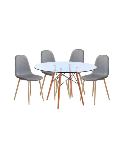 Comedor Redondo Paris Terciopelo 80cm