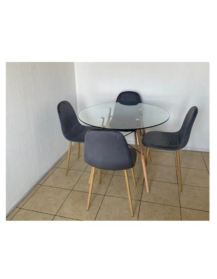 Comedor Redondo Paris Terciopelo 100cm