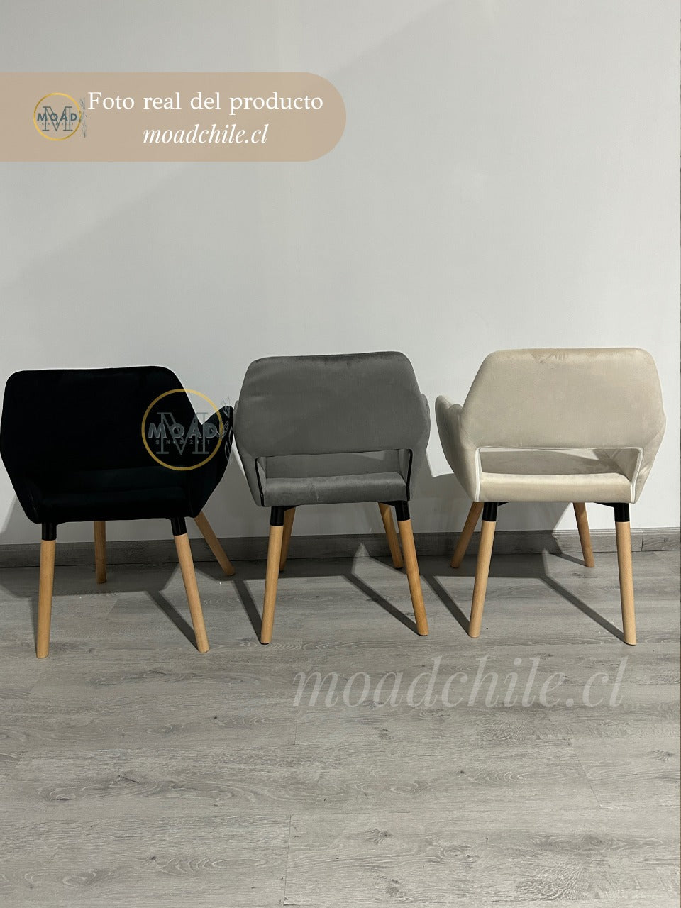 Pack 6 Sillas Sitial Square Terciopelo