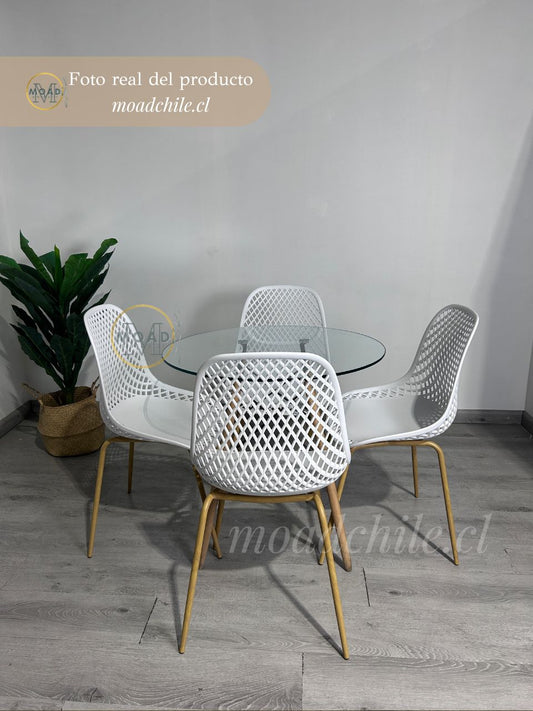 Comedor Helena Garden 80cm 4p