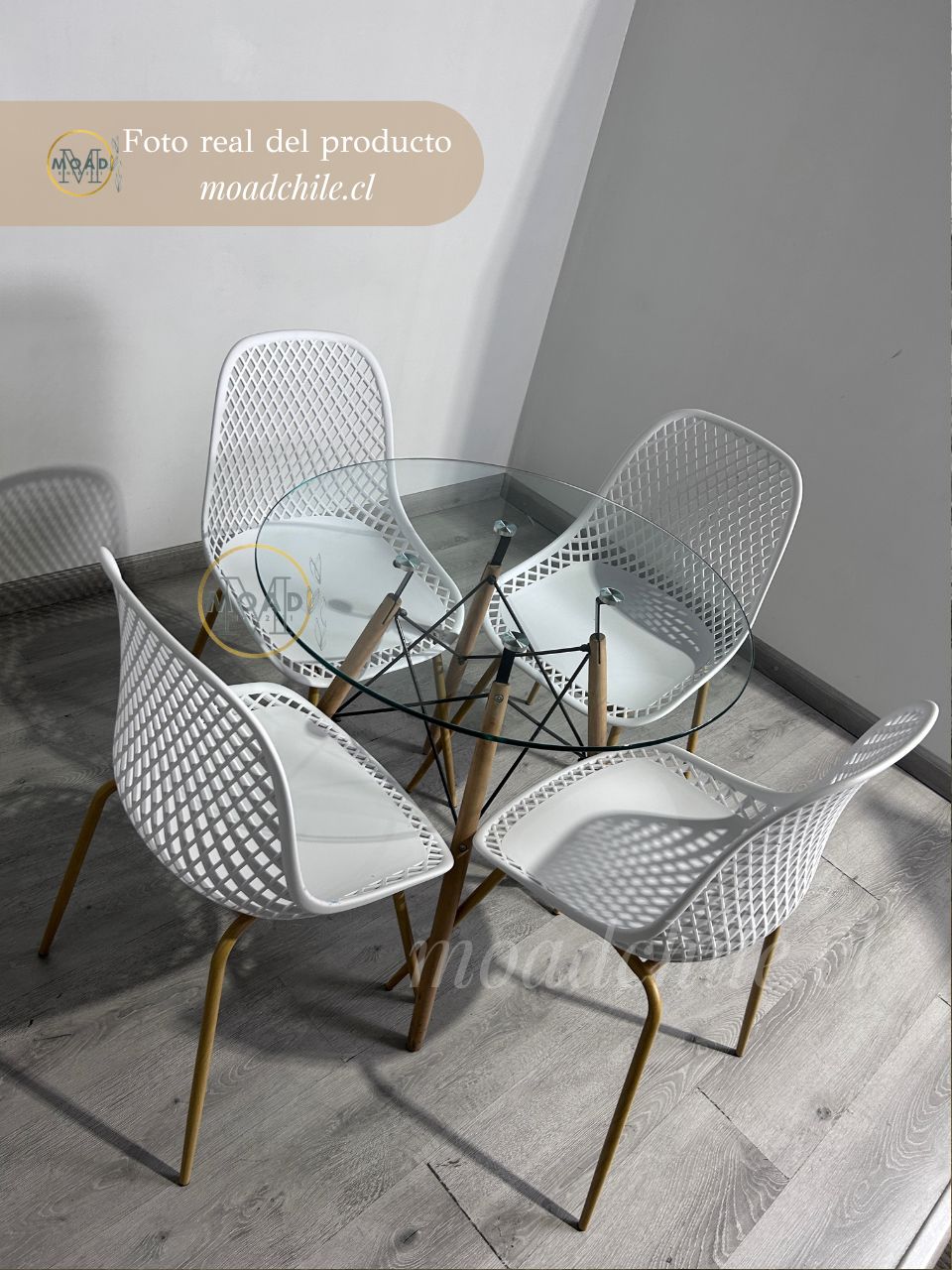 Comedor Helena Garden 80cm 4p