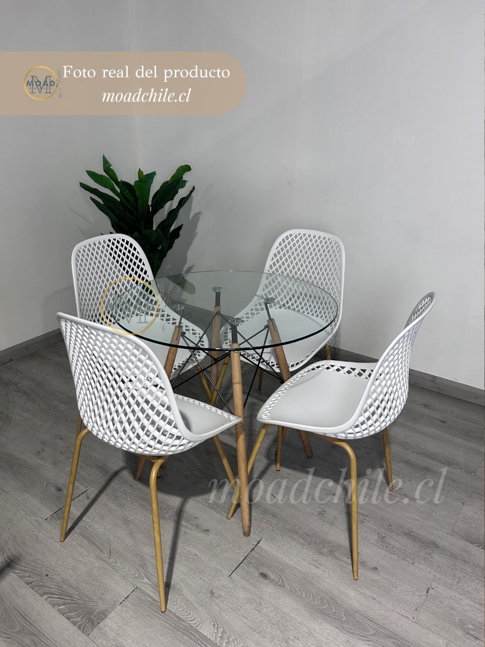 Comedor Helena Garden 80cm 4p