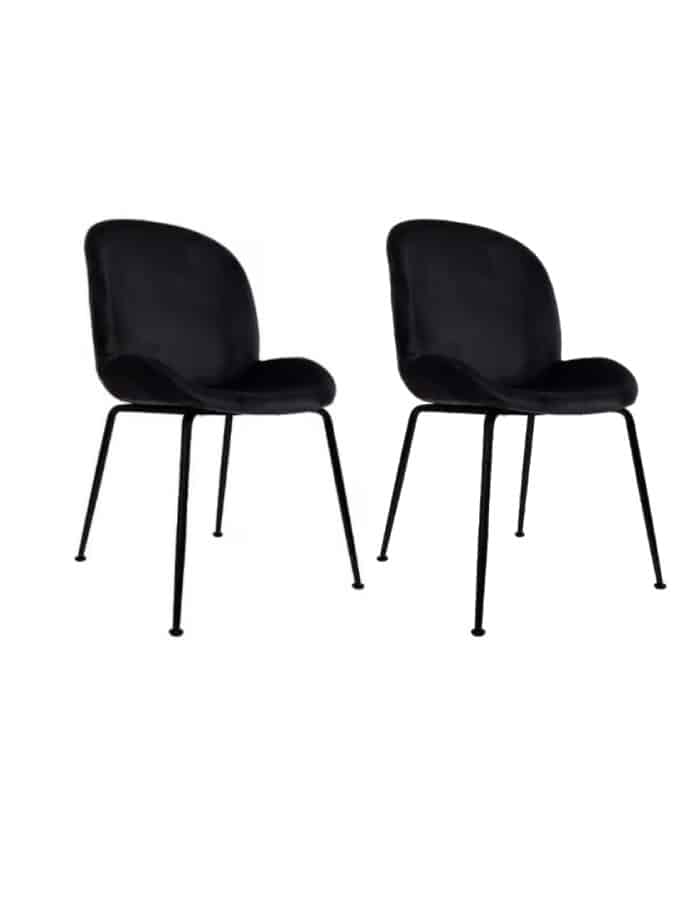 Pack 2 Sillas Beetle con patas negras