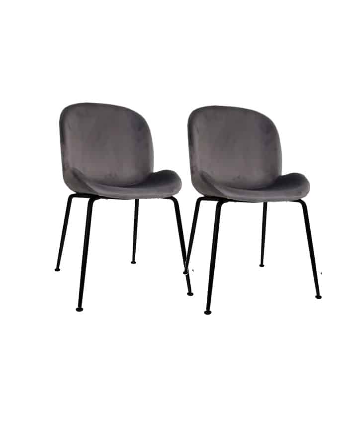 Pack 2 Sillas Beetle con patas negras