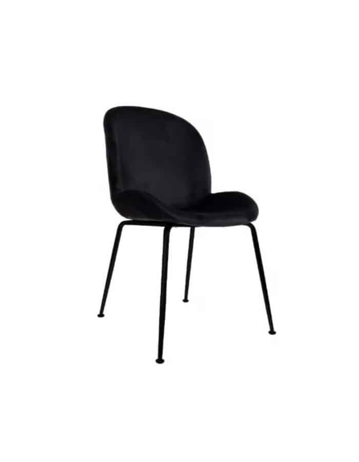 Pack 4 Sillas Beetle con patas negras