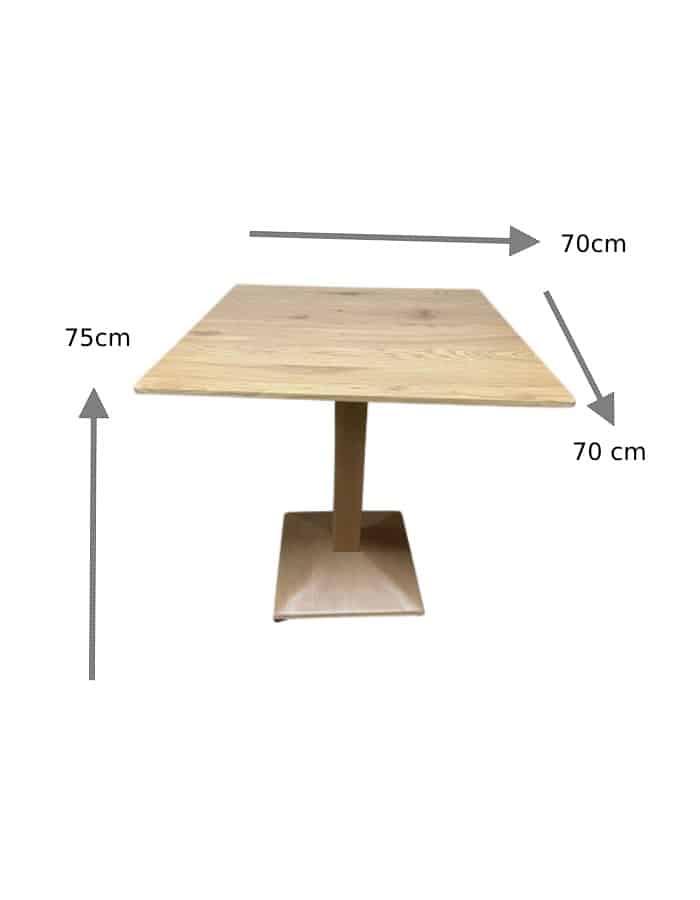 Mesa Resto cuadrada 70x70 cm