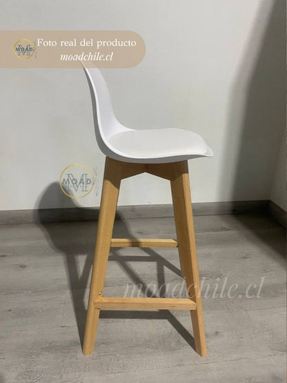 Taburete Tulip Respaldo Bajo 65cm