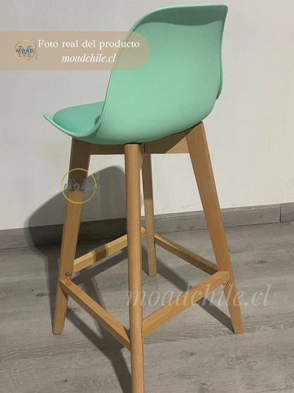 Taburete Tulip Respaldo Bajo 65cm
