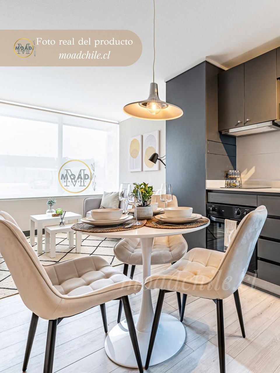 Comedor Tulip Macron para 3 personas