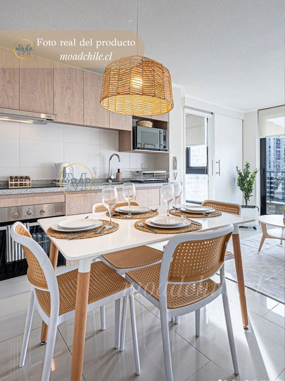 Comedor rectangular Hoffman para 4 personas