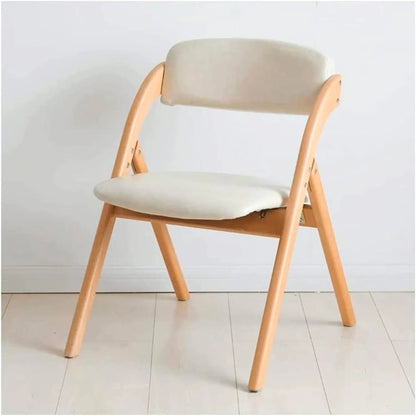 Silla Betlahem de madera plegable acolchada