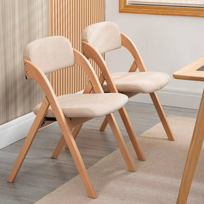 Silla Betlahem de madera plegable acolchada