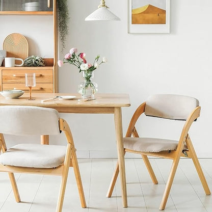 Silla Betlahem de madera plegable acolchada