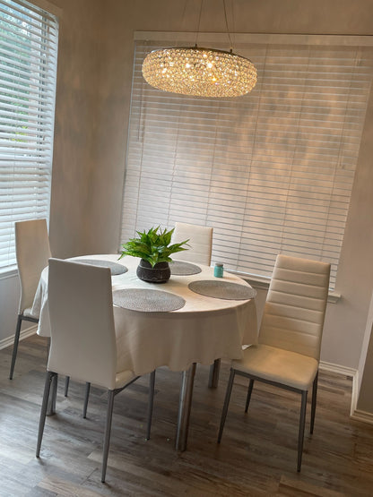 Silla Dining Liana con patas cromadas