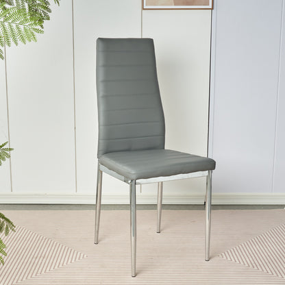 Silla Dining Liana con patas cromadas