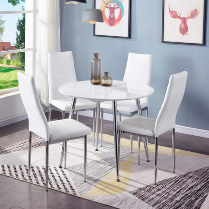 Silla Dining Liana con patas cromadas