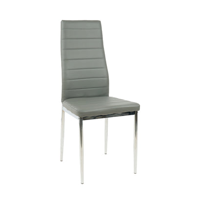 Silla Dining Liana con patas cromadas
