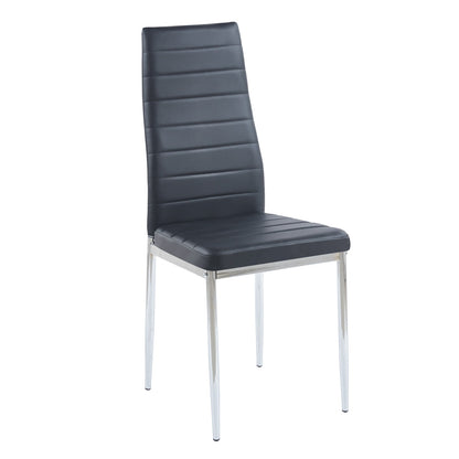 Silla Dining Liana con patas cromadas